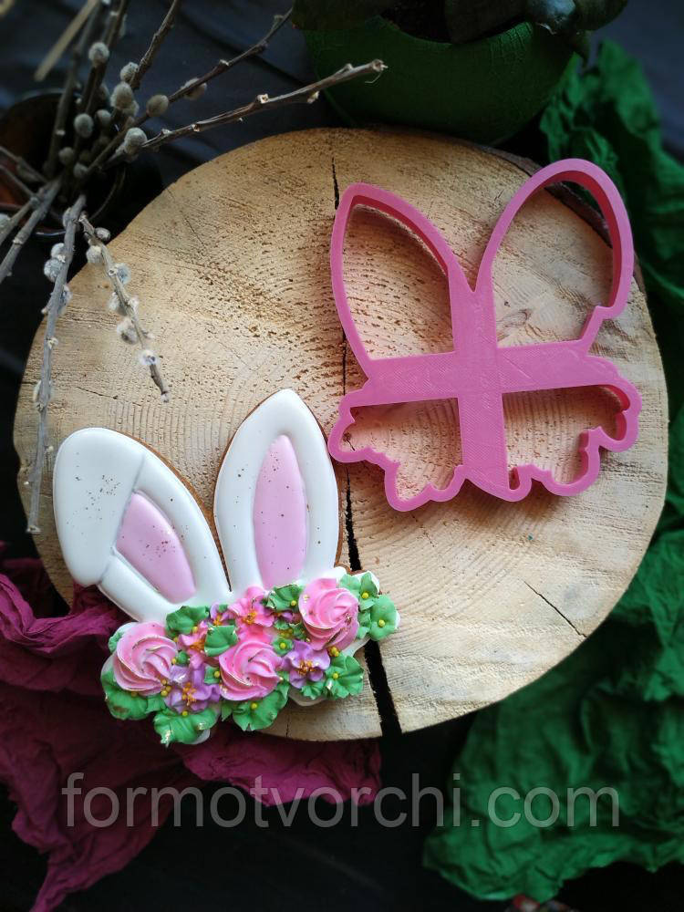 3D формочки-вирубки для пряників "Заячі вушка 5"