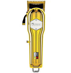 Професійна машинка для стрижки Surker Hair Clippers Cordless (K7S-gold)