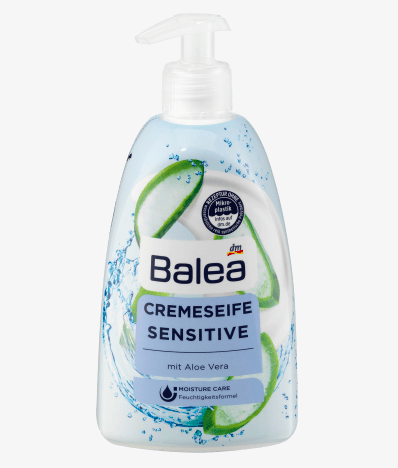 Крем-мило з дозатором для Чутливої шкіри Balea 500 ML Німеччина, фото 1