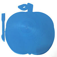 Дощечка для пластиліну у формі яблука + стек 18*20 см синя LD 924562