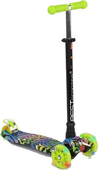 Дитячий Самокат "Best Scooter" пластмасовий 4 колеса PU., фото 1