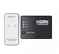 HDMI Switch 3x1 V1.4 SY-301 (4-0322) на 3 порта с пультом ДУ