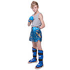 Захист для ніг (голень і стопа) Boxer Еліт 2004-4 синій розмір XL, фото 5
