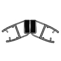 Магнітний ущільнювач для душової кабіни ( МС35 ) для кабін 135°, фото 2