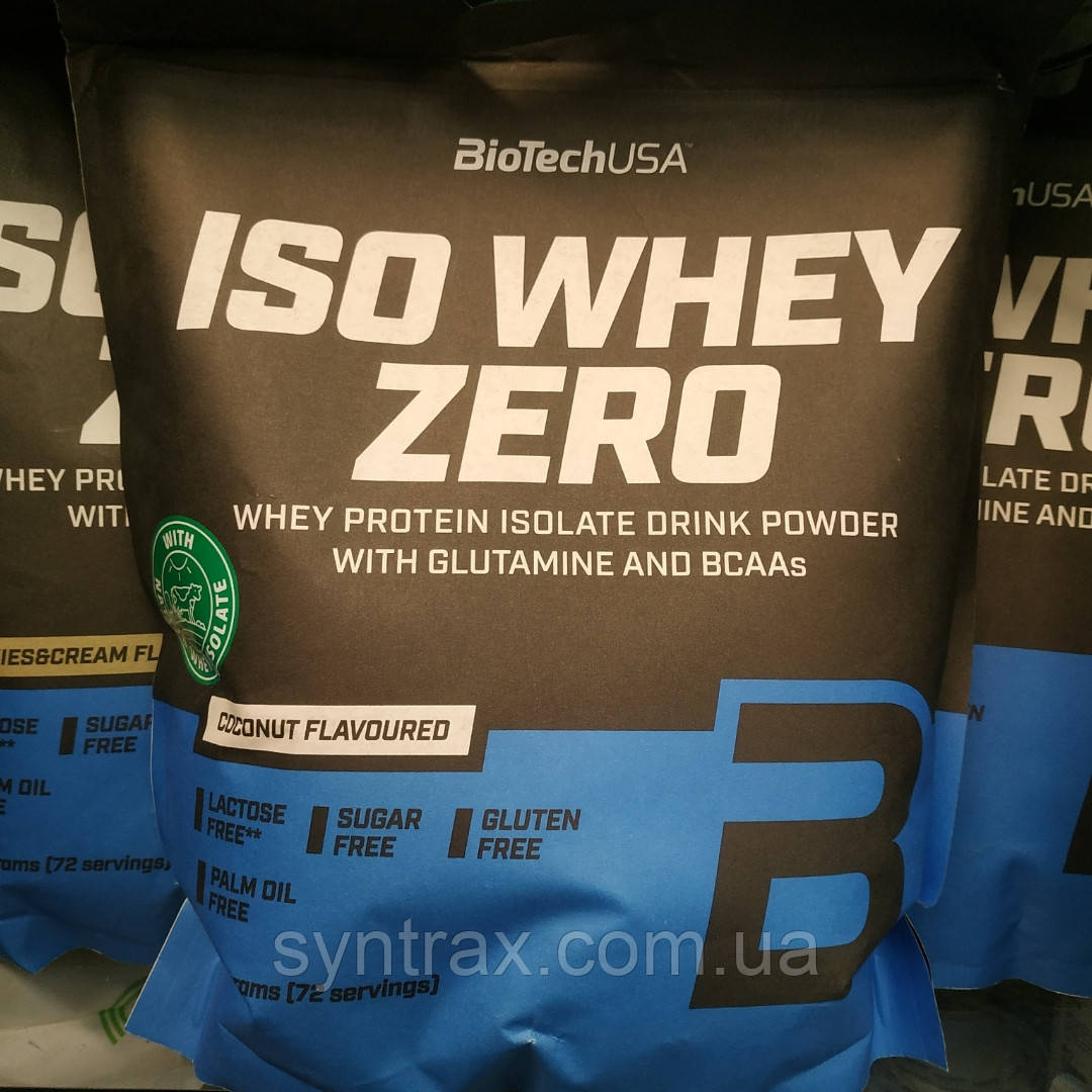 Biоtech USA Iso Whey Zero 1.8 kg, вироджують сироватки протеїнів