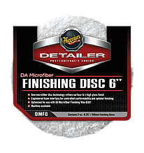 Полірувальний круг мікрофібровий фінішний 2 шт.- Meguiar's DA Microfiber Finishing Disc 6" 159 мм. білий (DMF6)