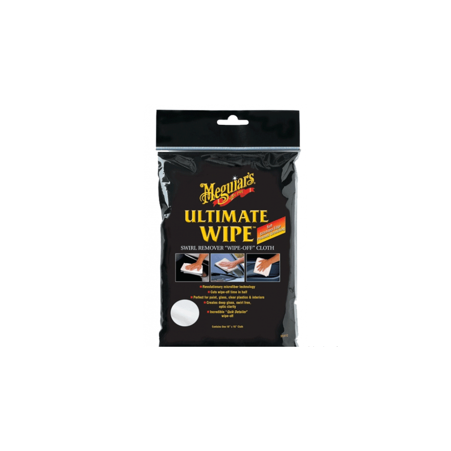 Рушник микрофибровое біле - Meguiar's Ultimate Wipe Polishing Cloth 40х40 див. (E100EU), фото 1