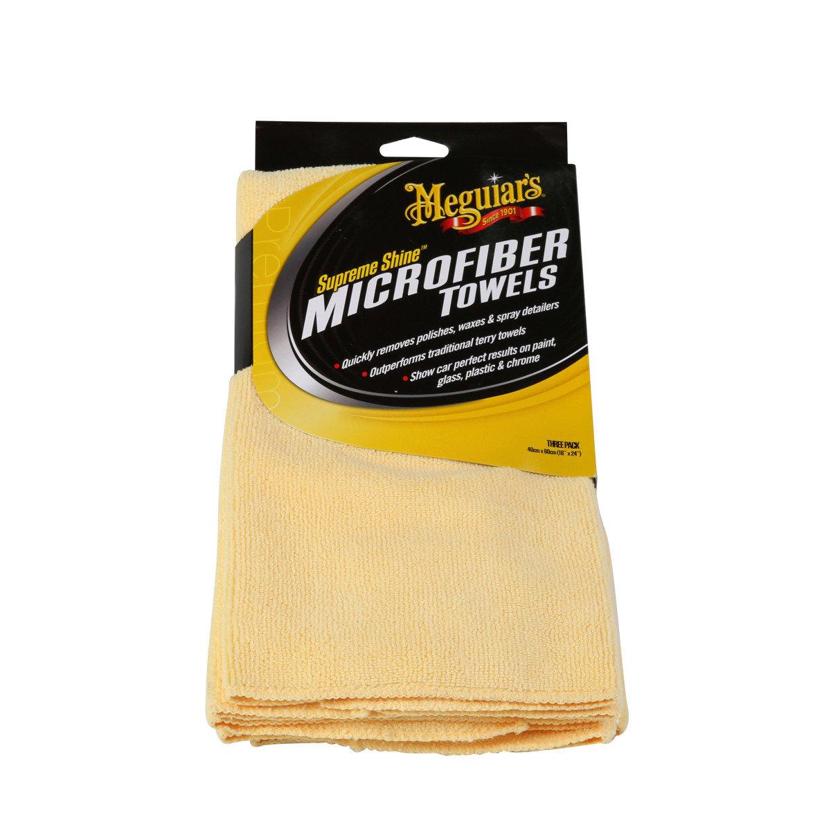 Рушник мікрофібровий Meguiar's Supreme Shine Microfiber Towel 40х60 см. жовтий (X2010EU)