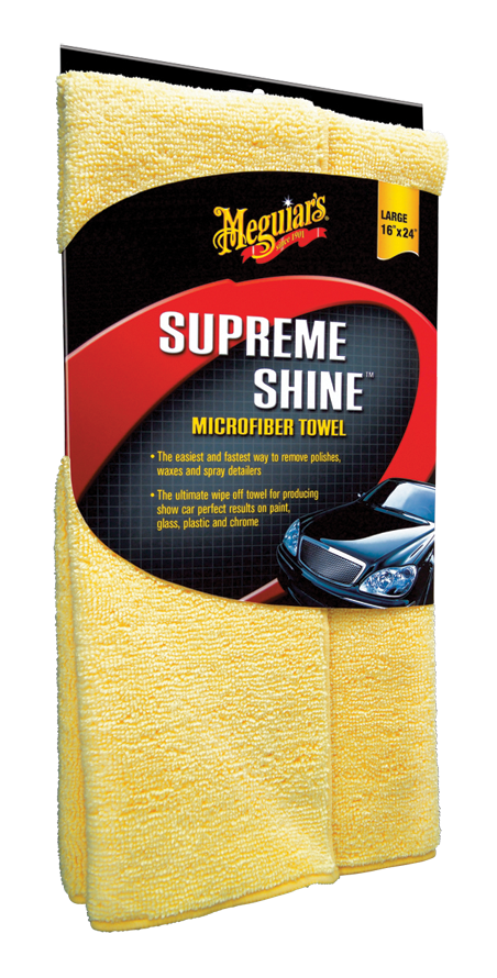 Полотенце микрофибровое Meguiar's Supreme Shine Microfiber Towel 40х60 см. желтый (X2010EU) - фото 2 - id-p1390009830