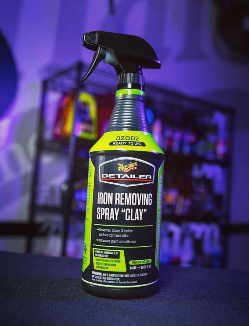 Чистка кузова от частиц металла - Meguiar`s Iron Removing Spray "Clay" 946 мл. (DRTU200232) - фото 2 - id-p1390010036