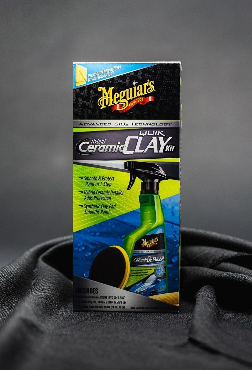 Набор для очистки кузова автомобиля з эффектом керамики Meguiar's Hybrid Ceramic Quik Clay Kit (G200200) - фото 3 - id-p1390010039