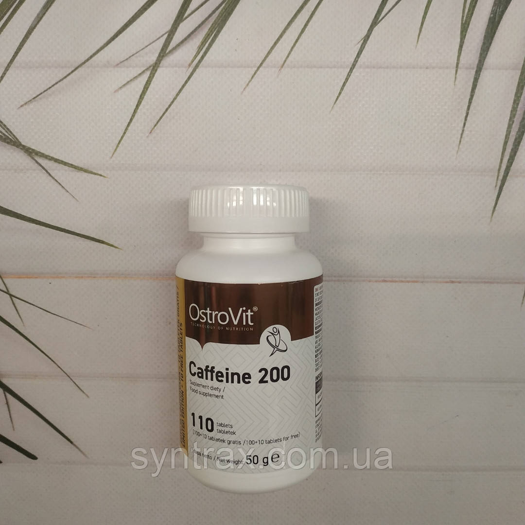 Ostrovit Caffeine 110 tab 200 mg , кофеин