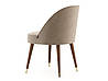 Обідній стілець кухонний MeBelle MONE 57 х 57 х 81 см в ресторан, кафе, бежевий, світло-коричневий велюр, фото 2
