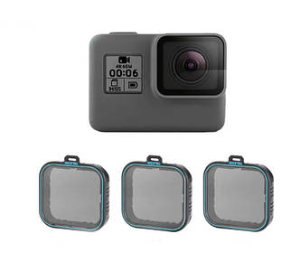 ФІЛЬТР НАБІР НЕЙТРАЛЬНІ ND ДЛЯ КАМЕР GOPRO HERO 5 / 6 / 7