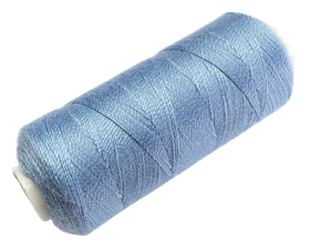 Нитка поліестер Армована No50 (аналог No36 джинсова) 200ярдів колір блакитного 326