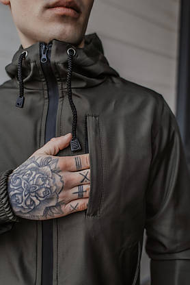 Костюм чоловічий хакі демісезонний Intruder Softshell Easy. Куртка + штани осінній | весняний | річний, фото 3