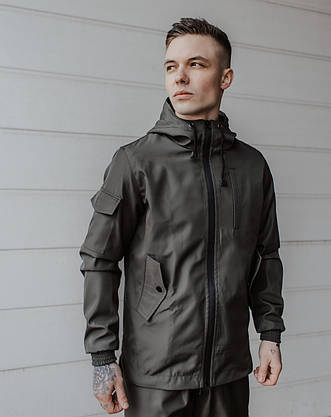 Костюм чоловічий хакі демісезонний Intruder Softshell Easy. Куртка + штани осінній | весняний | річний, фото 2