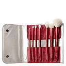 Набір пензликів для макіяжу Inglot Marble Red 7шт, фото 3