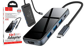 USB Hub Hoco HB15 (Type C to 3USB+HDMI+TypeC), фото 2