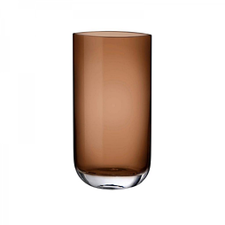 Ваза кришталева 40 см Blade Caramel Nude Glass