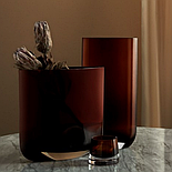Ваза кришталева 40 см Blade Caramel Nude Glass, фото 6