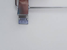 Довжина 33 см. Плічка серія Сristallo для штанів і спідниць акрилові кристально прозорі, Mainetti Group Італія, фото 3