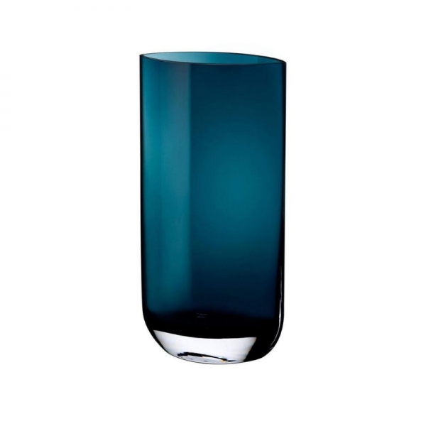 Ваза кришталева 40 см Blade Petroleum Green Nude Glass