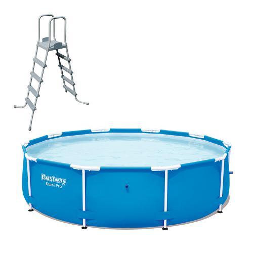 Басейн каркасний Bestway 5612U 427x132 см з драбиною
