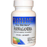 Ашваганда 570 мг 60 таб успокоительное антистресс Planetary Herbals США