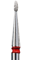 Фреза алмазная почка закругленная Staleks диаметр 1,2 мм красная насечка FA50R012/3