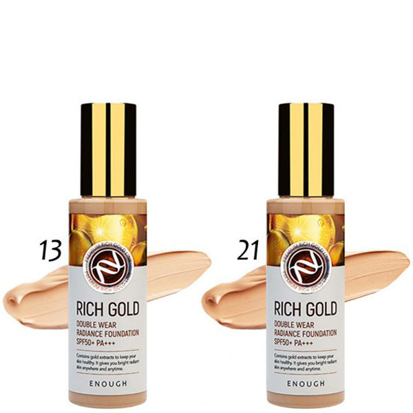 Тональний крем із золотом Enough Rich Gold Double Wear Radiance Foundation SPF50+ PA+++21