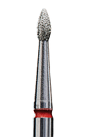 Фреза алмазная почка острая Staleks диаметр 1,8 мм красная насечка FA60R018/4