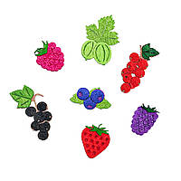 Декор із фетру Аплікація набір заготівки "Ягоди"