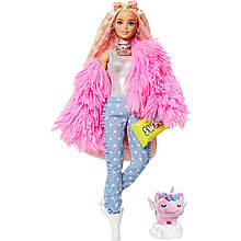 Лялька Барбі Екстра в рожевій куртці Barbie Extra GRN28