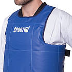 Захист корпусу жилет для єдиноборств Sportko 4708 розмір L (48-50) Blue, фото 3