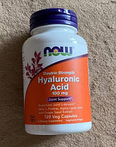 Гіалуронова кислота NOW Hyaluronic Acid 100 mg double strength 120 кап, фото 3