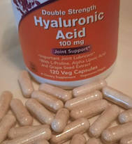 Гіалуронова кислота NOW Hyaluronic Acid 100 mg double strength 120 кап, фото 2