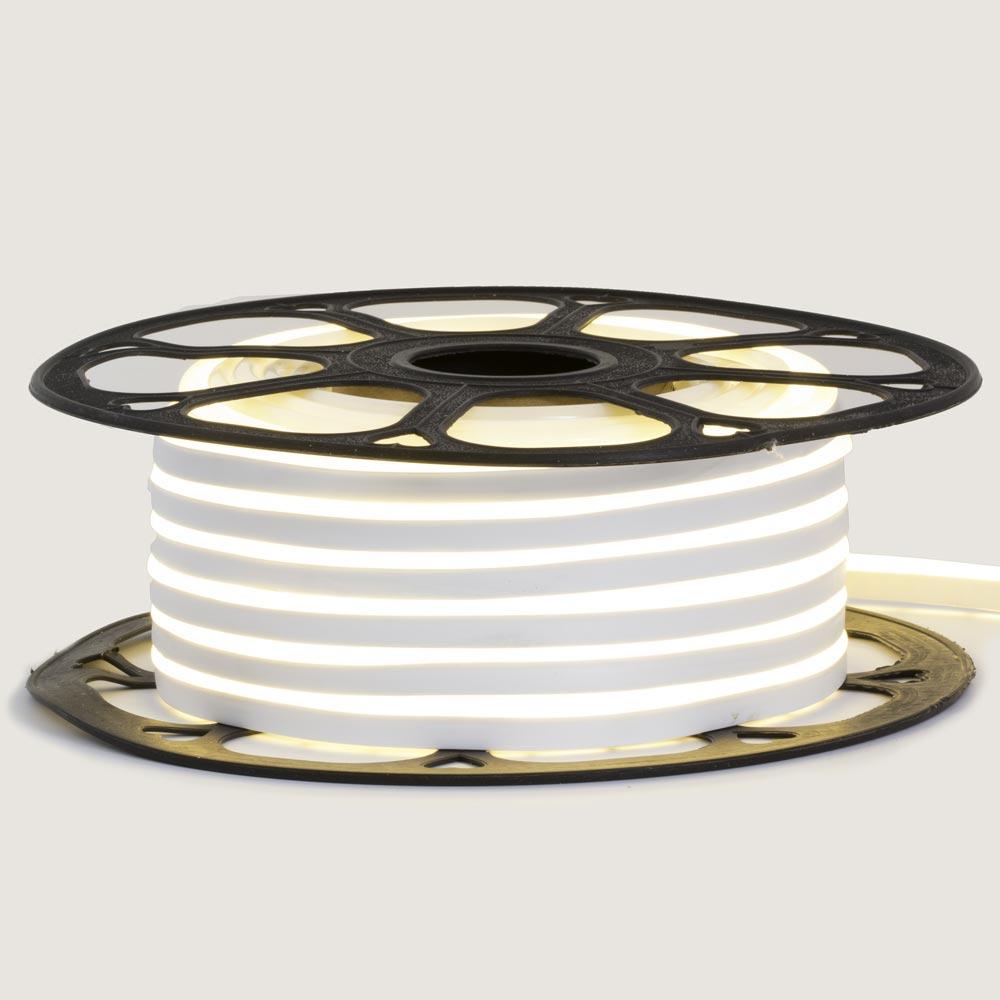 Стрічка неонова біла 12V AVT- smd2835 120LED/m 6Вт/m 6х12мм IP65 силікон 1 м