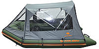 Тент-палатка для лодки Колибри, палатка для лодки Колибри КМ-360D (темно-серая)