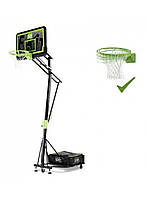 Баскетбольная стойка мобильная EXIT Galaxy 46 Black + кольцо с аммортизацией, В НАЛИЧИИ!!!