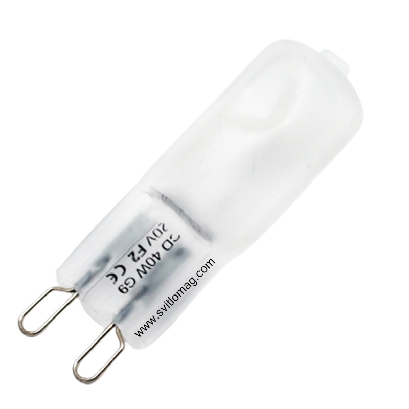 Лампа кварцова галогенна 220v 40w Lemanso FR G9