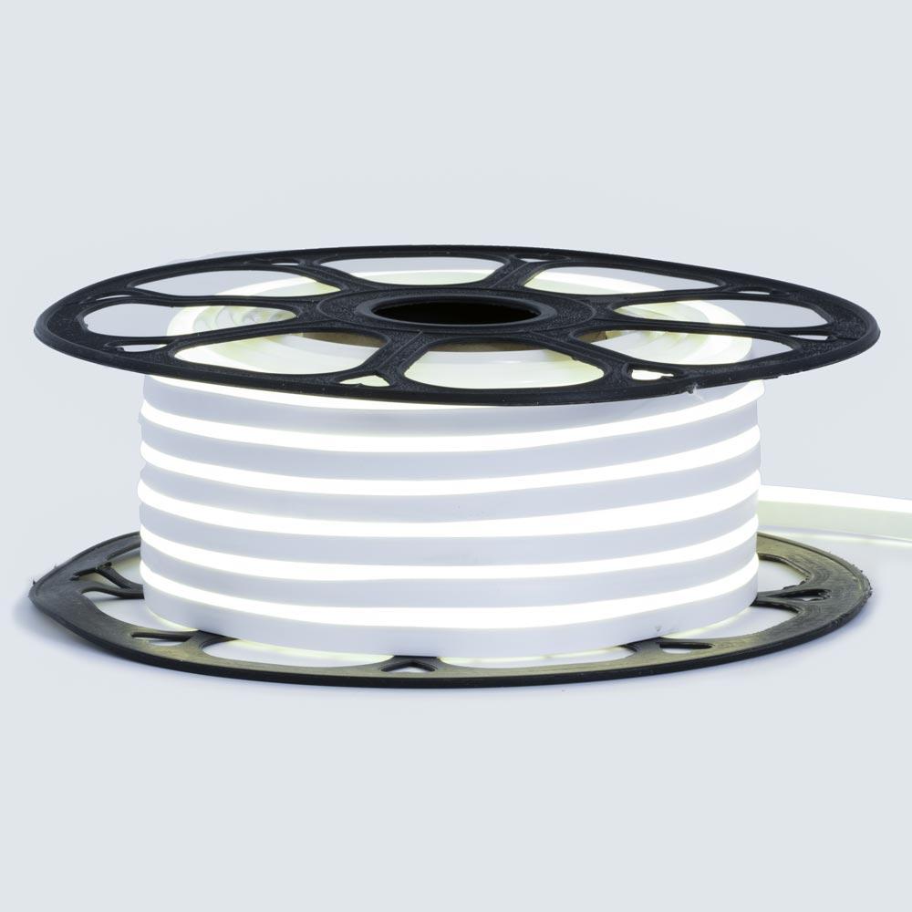 Стрічка неонова нейтральна біла 12V smd2835 120лед 6 Вт 8*16 PVC герметична 1 м