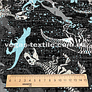 Тканина Кулір принт пачкової Туреччина (140gsm/2 м) Динозаври, фото 2