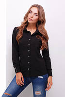 Женская блузка рубашка 1875 50, Черный