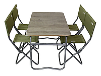 Комплект мебели складной стол и стулья Novator SET-5 (100х60)