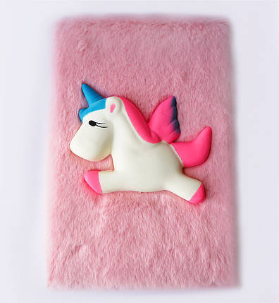 Блокнот "Unicorn" з хутряною поверхнею, Польща, фото 1