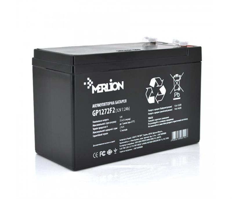Акумуляторна батарея Merlion 12V 7.2 AH (GP1272F2B/06008) AGM