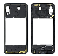 Рамка корпусу Samsung A307F Galaxy A30s 2019, чорна