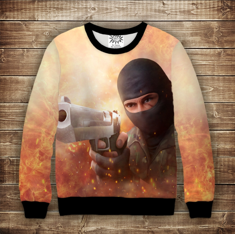 Світшот з 3D принтом: Standoff 2. Дитячі і дорослі розміри ВСІ Розміри, фото 1