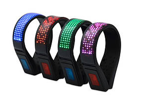 Світлодіодний затискач для взуття з LED-дисплеєм Синій, фото 3